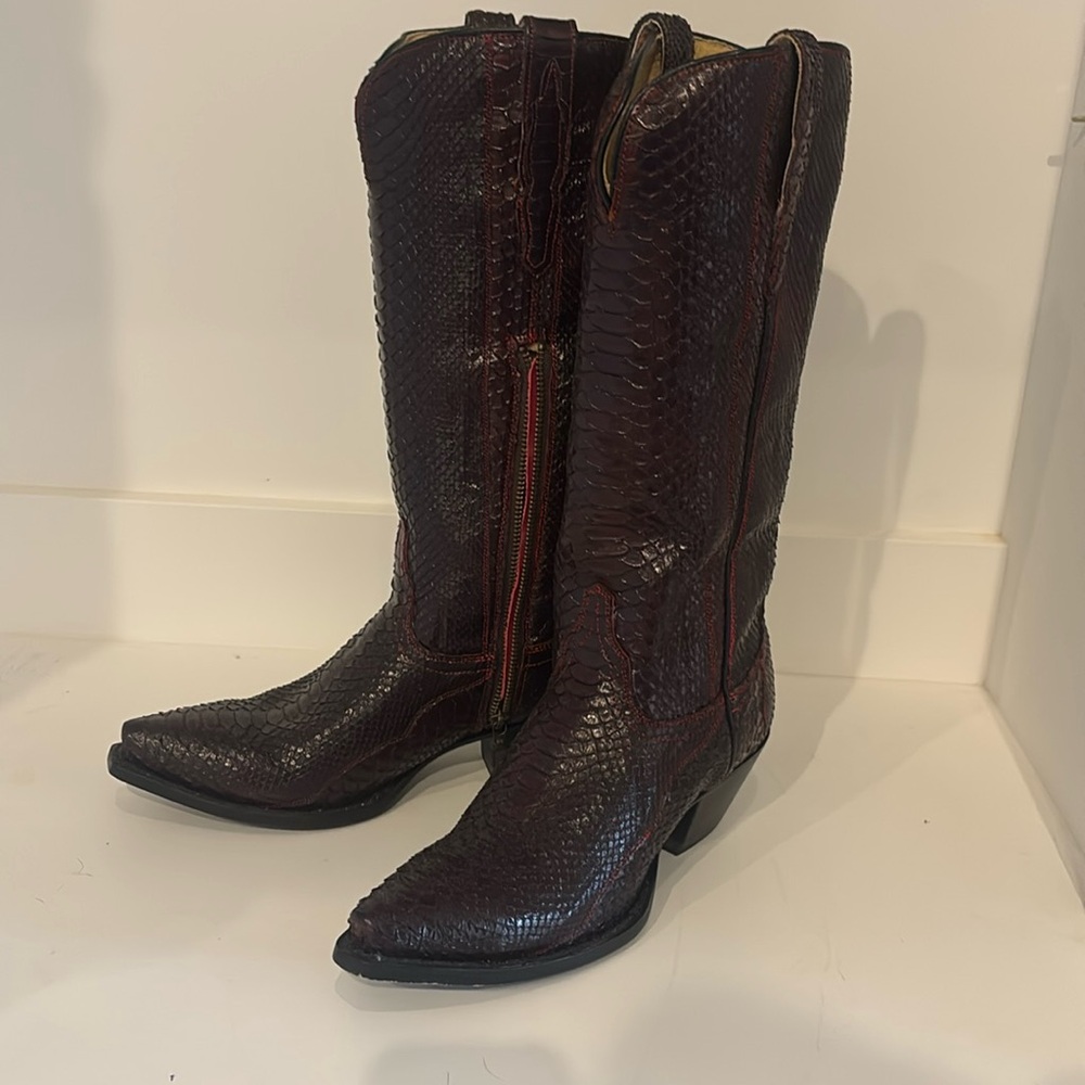 Dan Post Women’s Python Cowboy Boots size 9